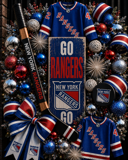 Handmade NHL wreaths