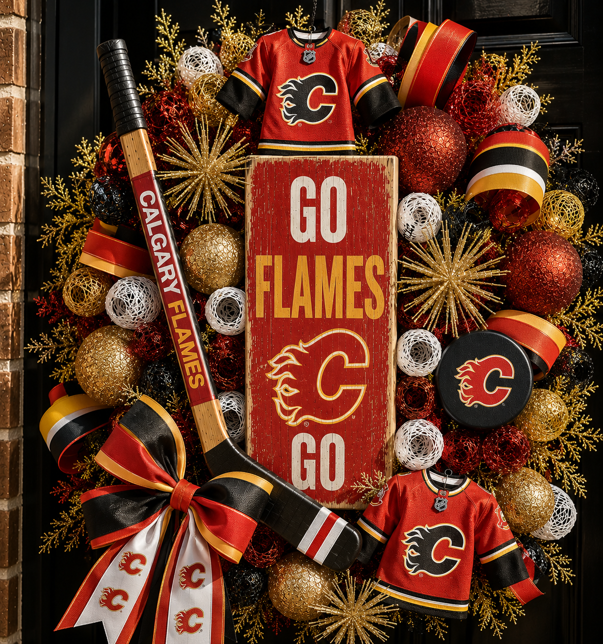 Handmade NHL wreaths