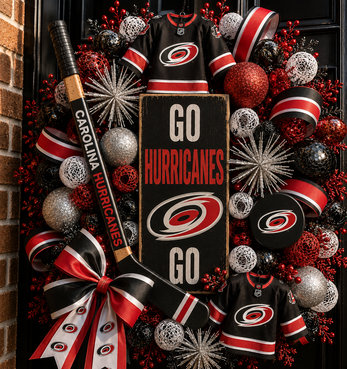 Handmade NHL wreaths
