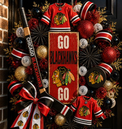 Handmade NHL wreaths