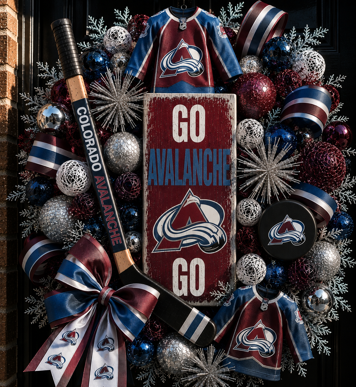 Handmade NHL wreaths