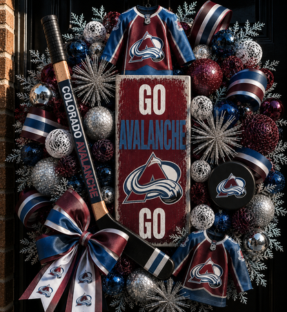 Handmade NHL wreaths