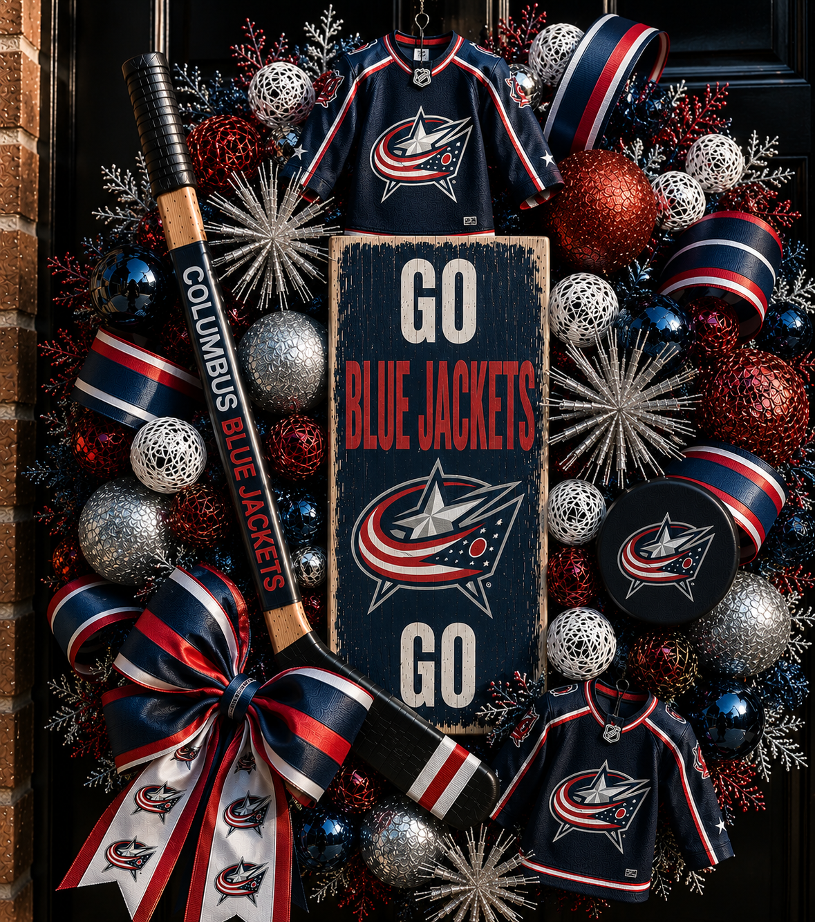Handmade NHL wreaths