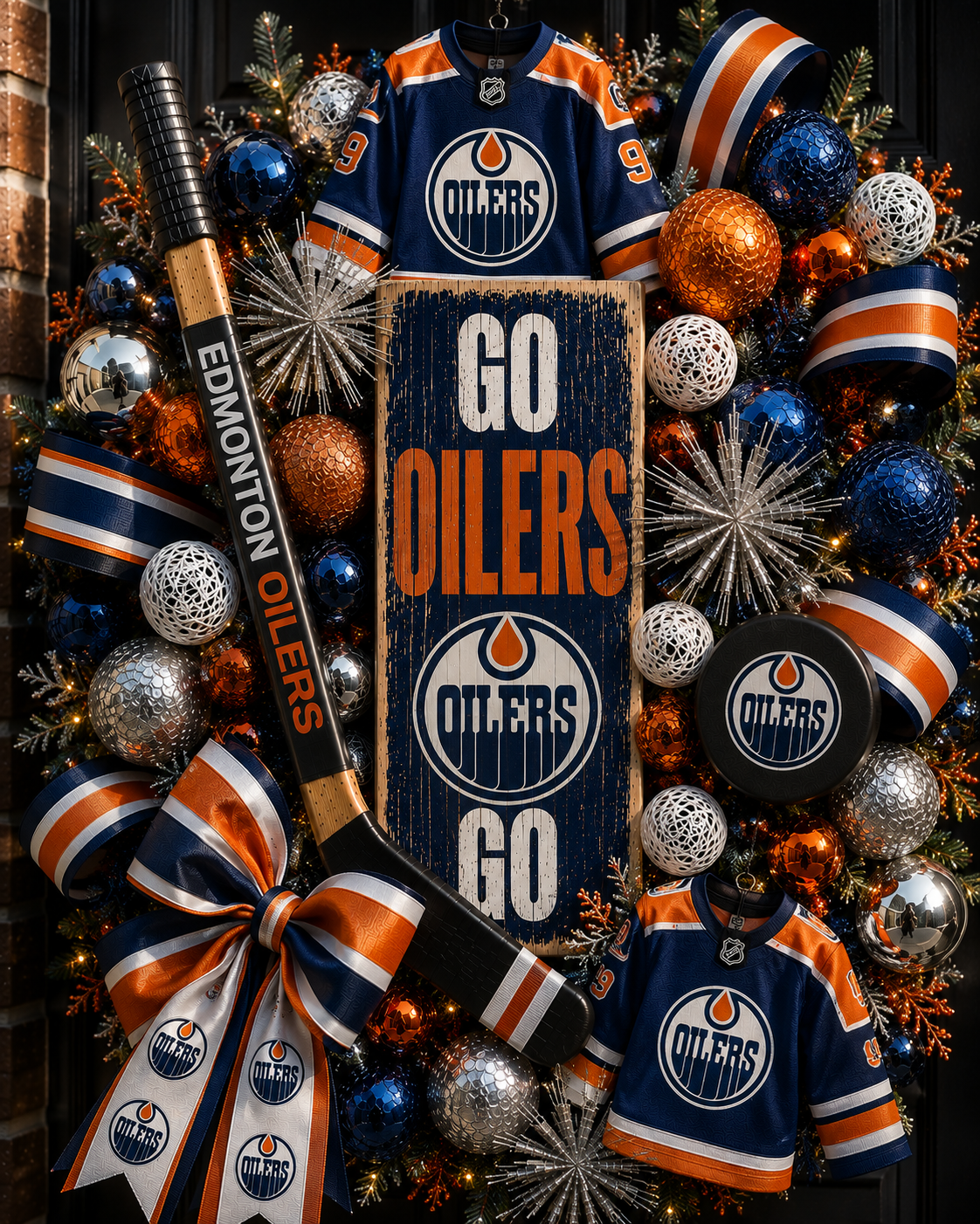 Handmade NHL wreaths
