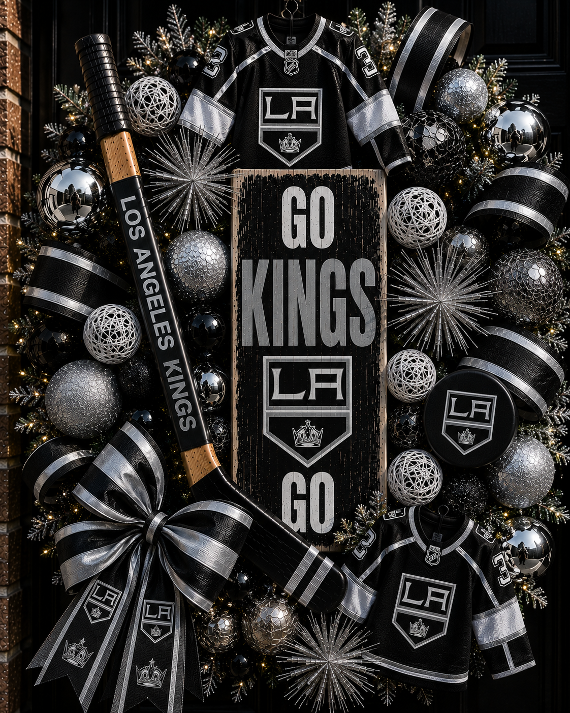 Handmade NHL wreaths