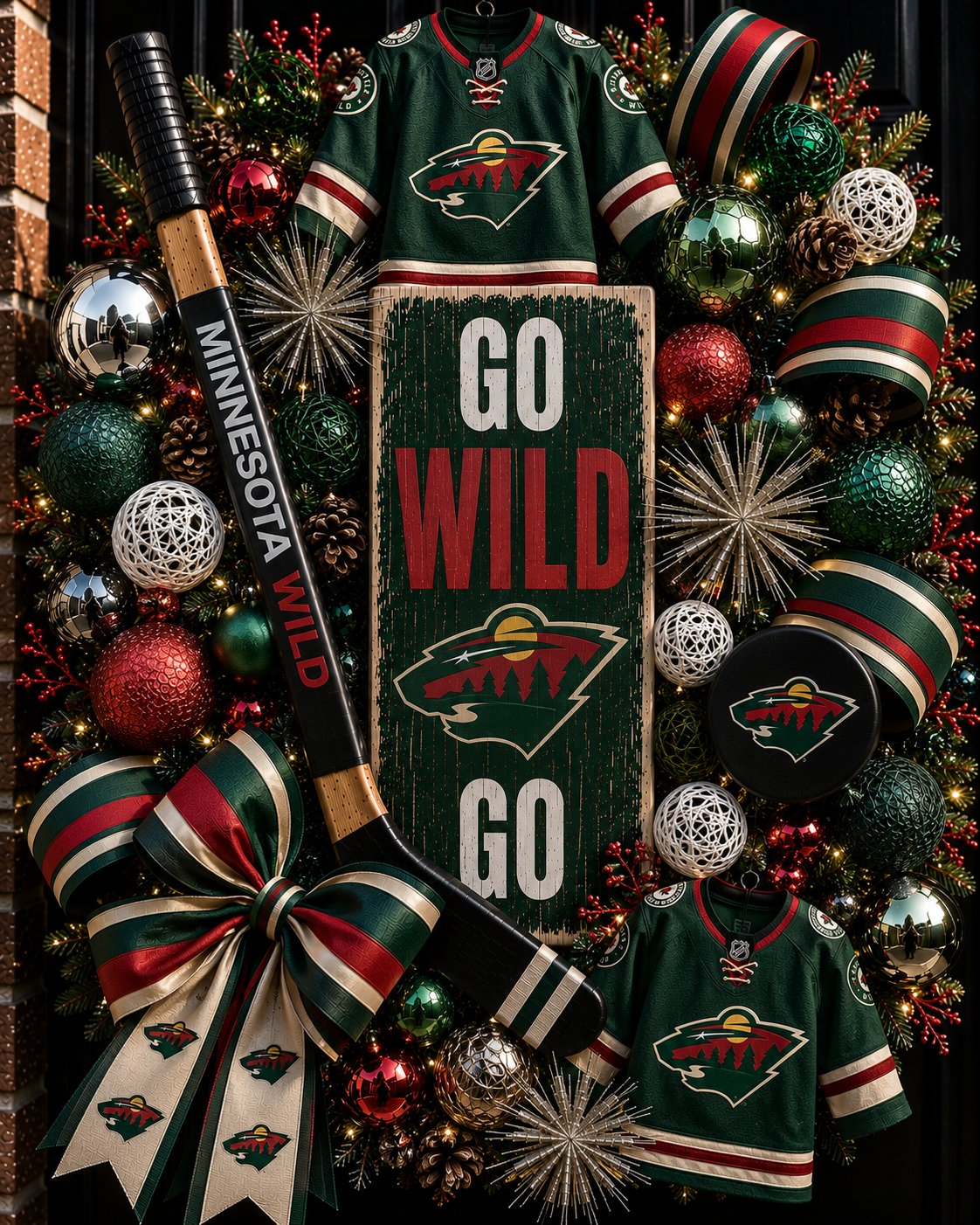 Handmade NHL wreaths