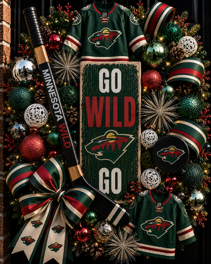Handmade NHL wreaths