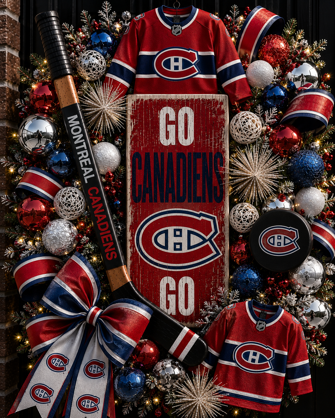 Handmade NHL wreaths
