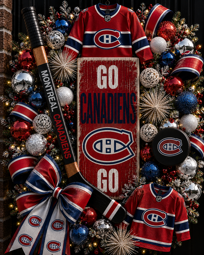 Handmade NHL wreaths
