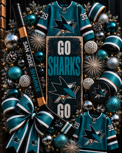 Handmade NHL wreaths